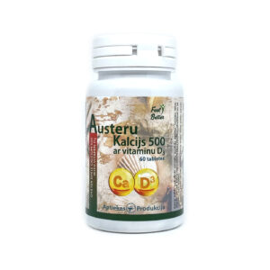 Austeru Kalcijs 500 ar vitamīnu D3 tabletes N60