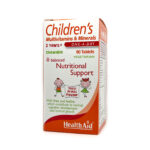 HealthAid® Children’s Multivitamins and Minerals košļājamās tabletes N90