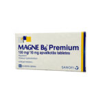 Magne B6 Premium 100 mg/10 mg apvalkotās tabletes N60