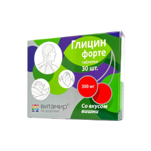 Glicīns Forte 300 mg VITAMIR® ar ķiršu garšu tabletes N30