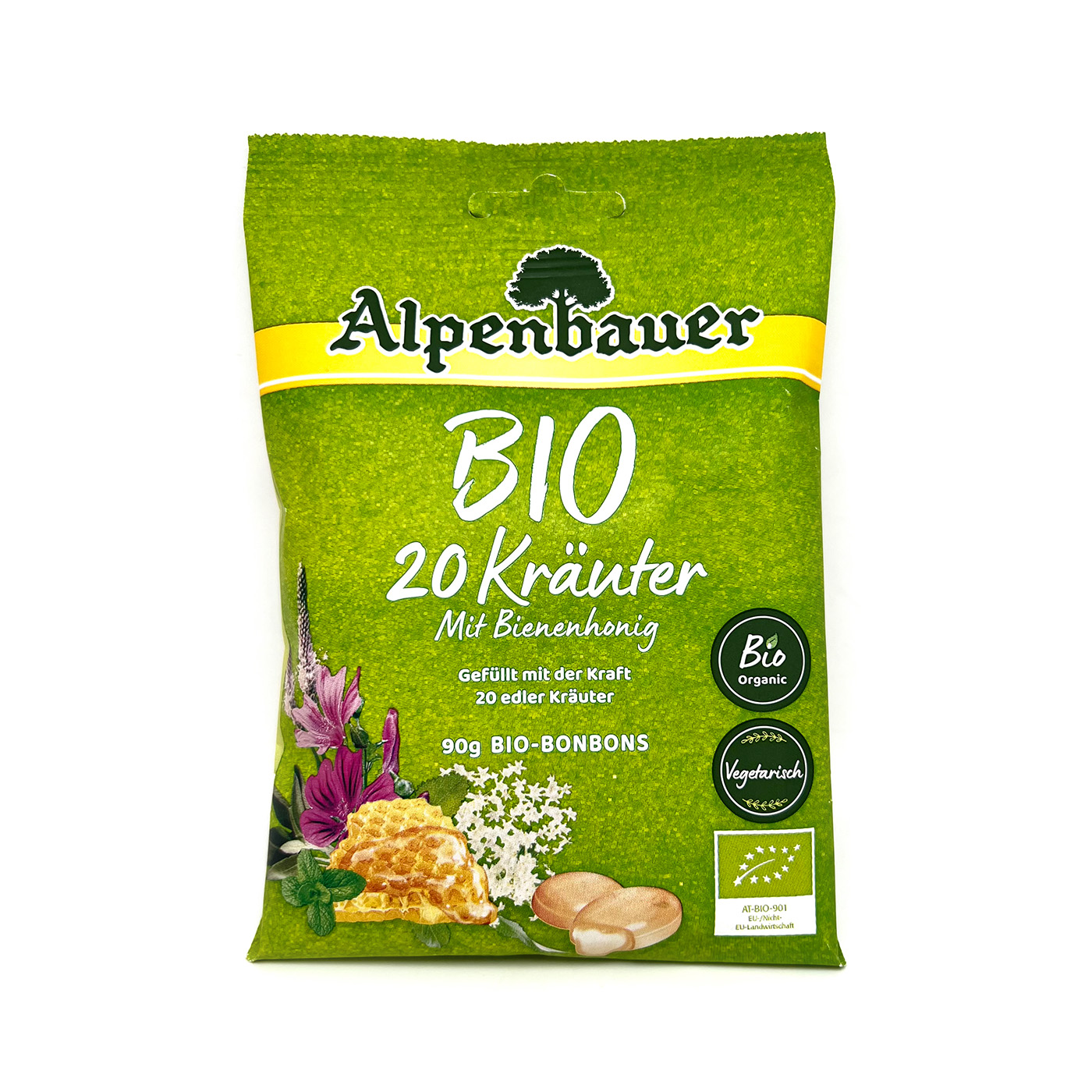 Alpenbauer BIO 20 augu karameles ar medu 90g