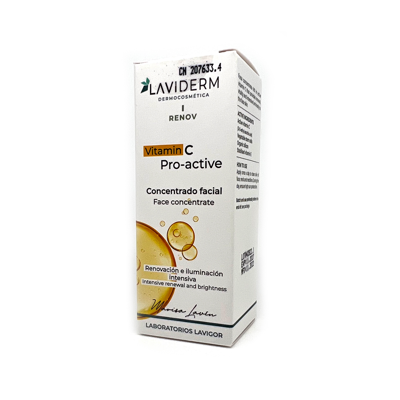 Pro-active VITAMIN C face concentrate serums Laviderm 30ml