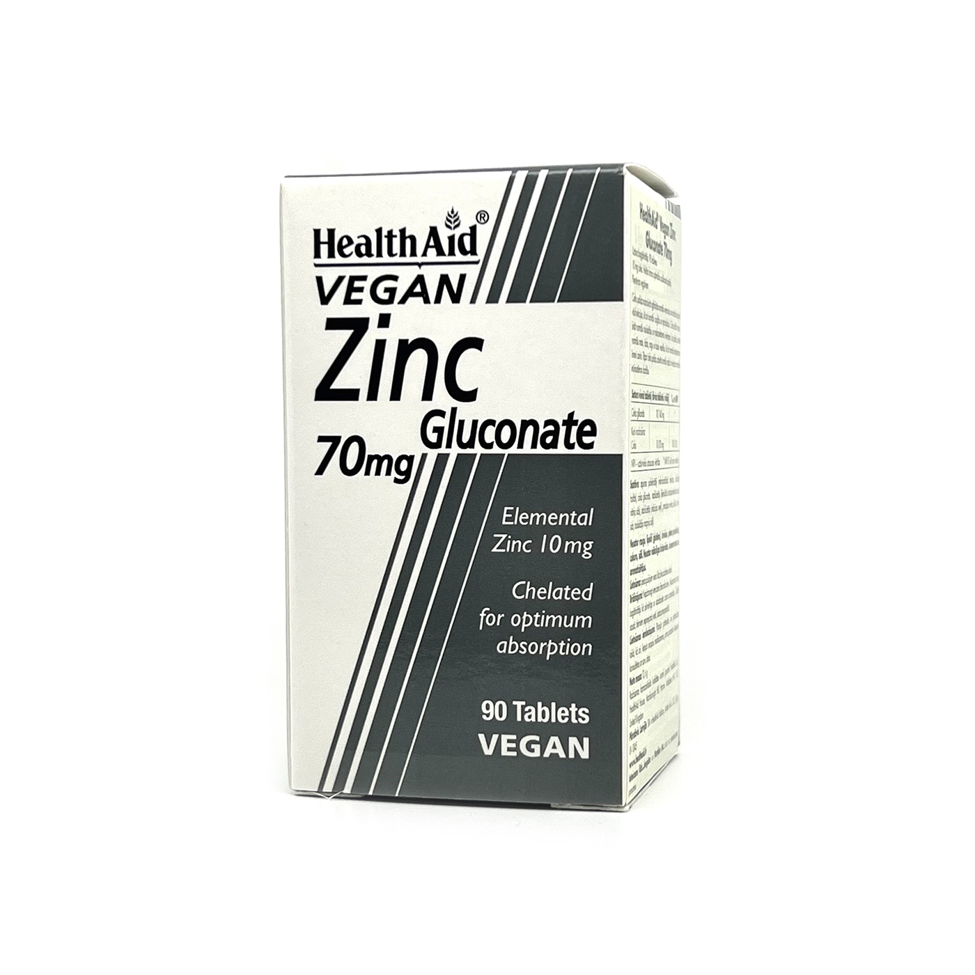 HealthAid Vegan Zinc Gluconate 70mg tabletes N90