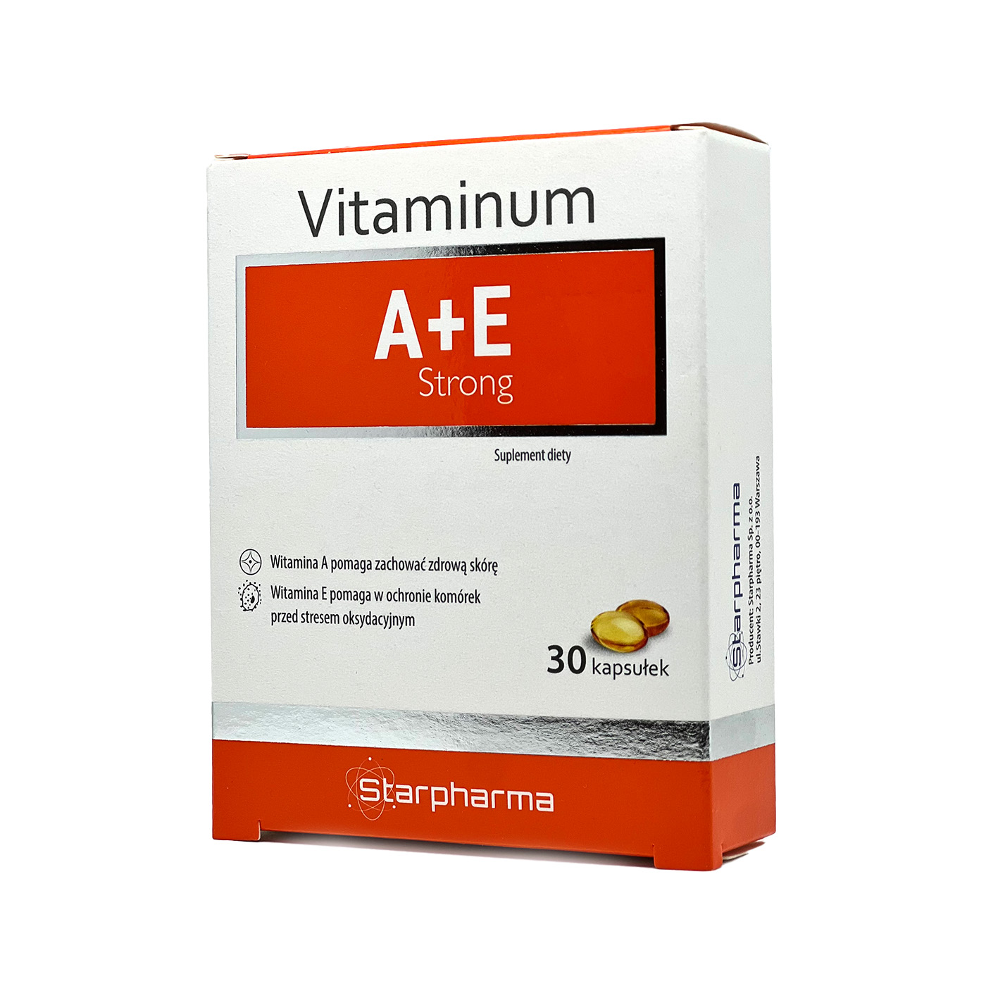 Starpharma Vitaminum A+E Strong kapsulas N30