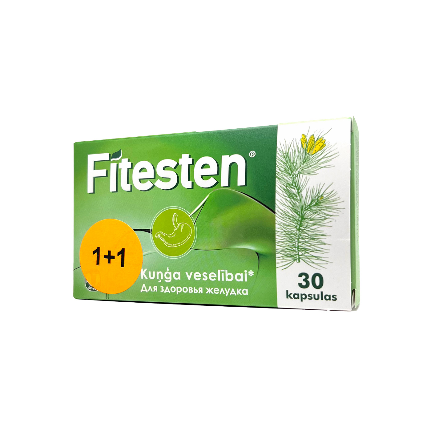 Fitesten – kuņģa veselībai kapsulas N30 1+1