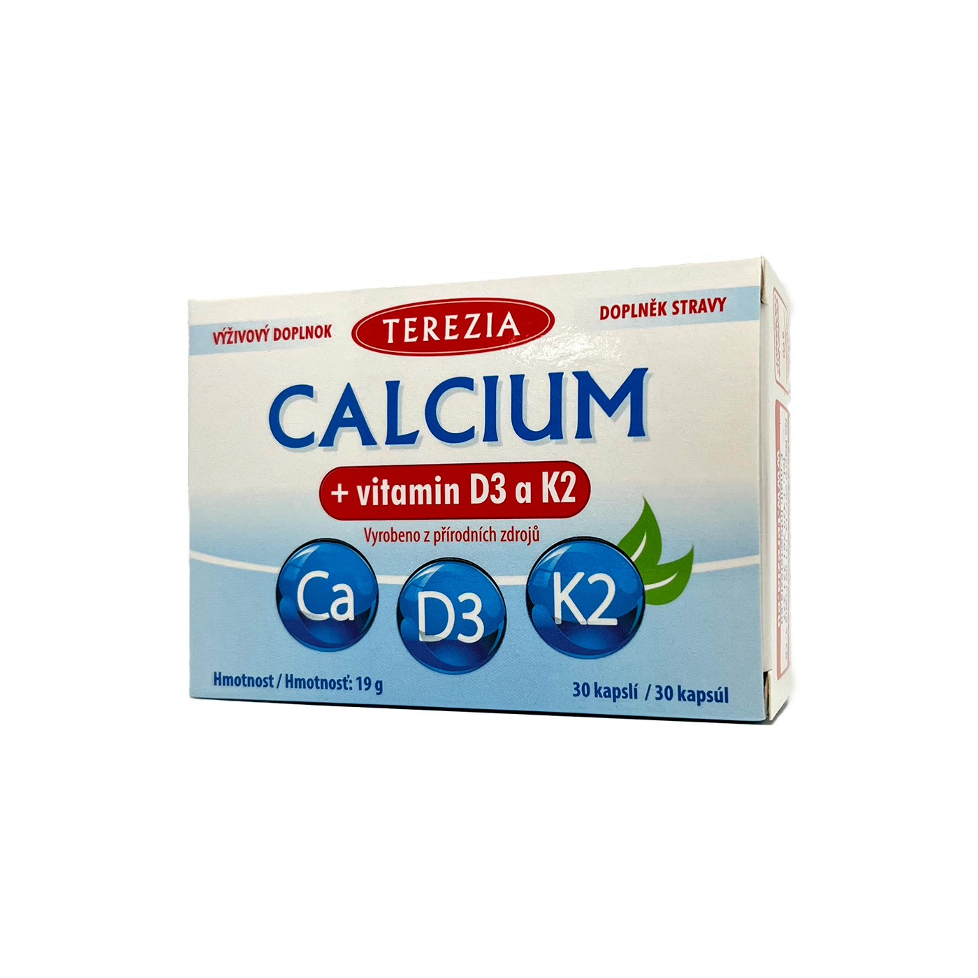 TEREZIA KALCIJS + vitamīni D3 un K2 kapsulas N30