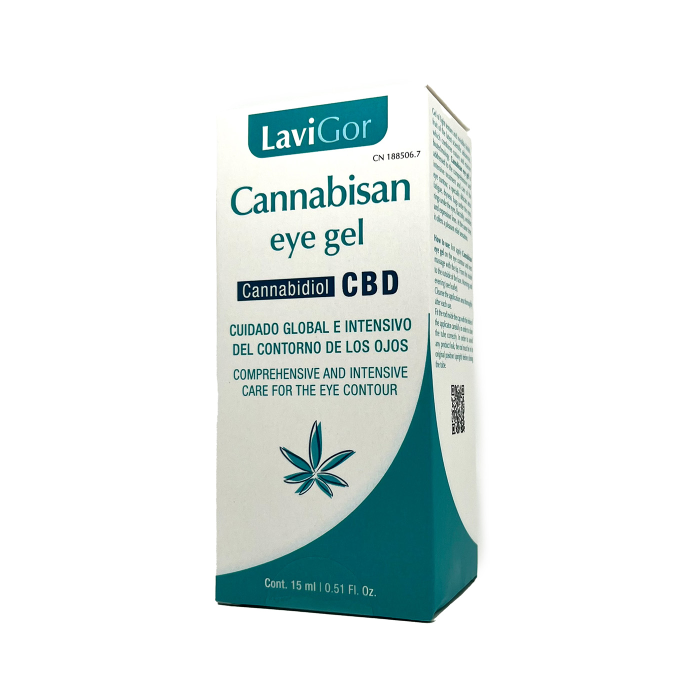 Lavigor Cannabisan eye gel - vieglas tekstūras gēls acu kontūras ārstēšanai un kopšanai 15ml